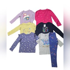 Bundle Lot Girls Long Sleeve Shirts Sizes 4/5